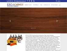Tablet Screenshot of ecostepscoating.com